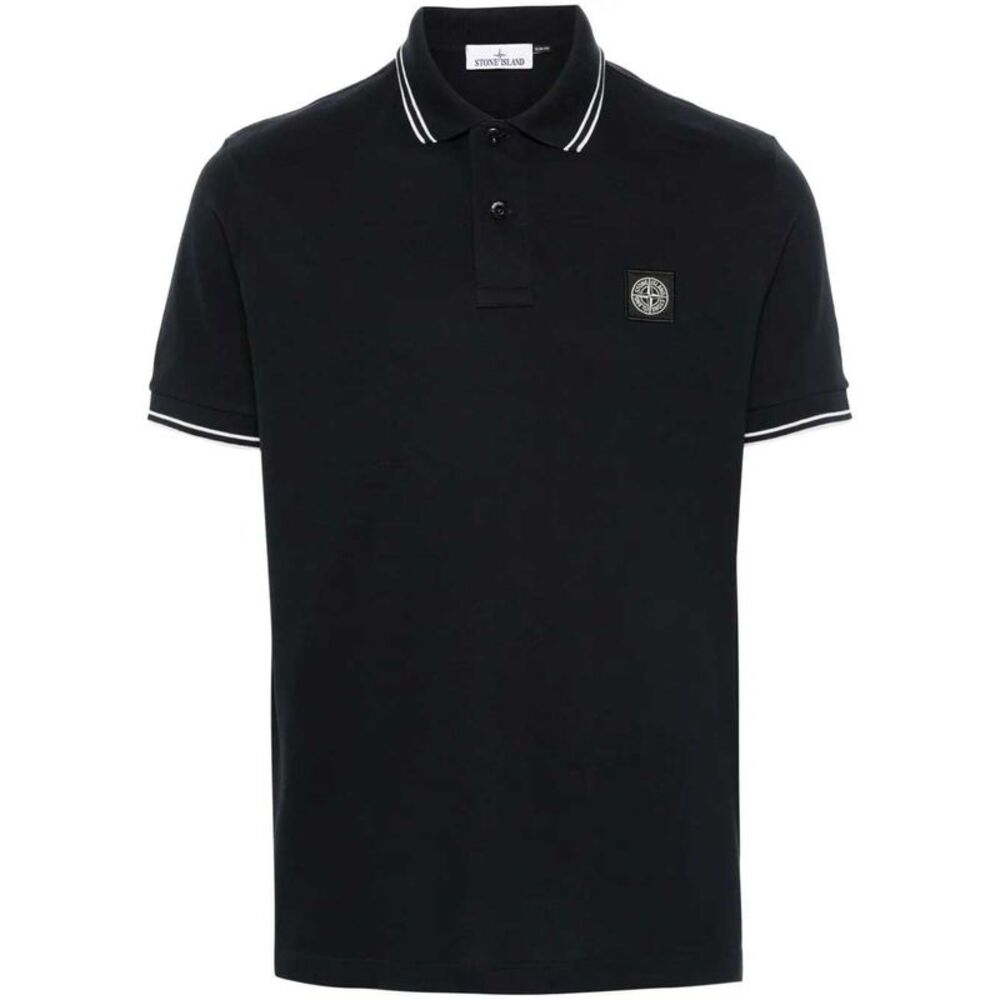 Stone Island Men Compass Patch Polo Shirt